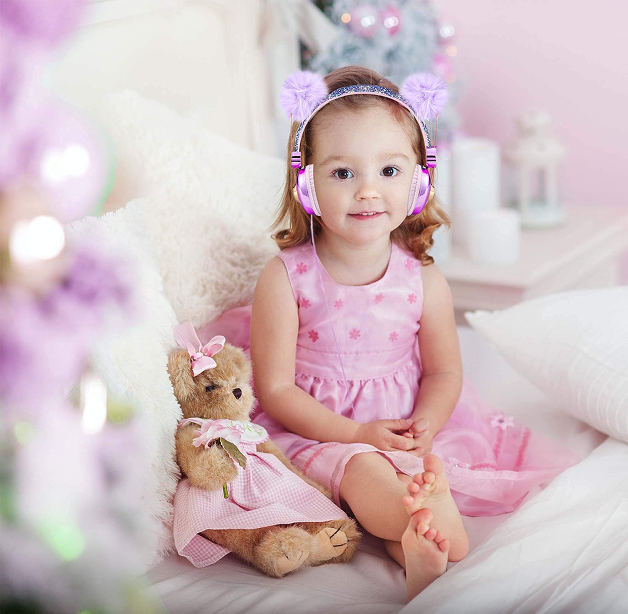 Foto 3 pulgar | Auriculares para Niños Beluky--Tech Glitter Bear - Venta Internacional