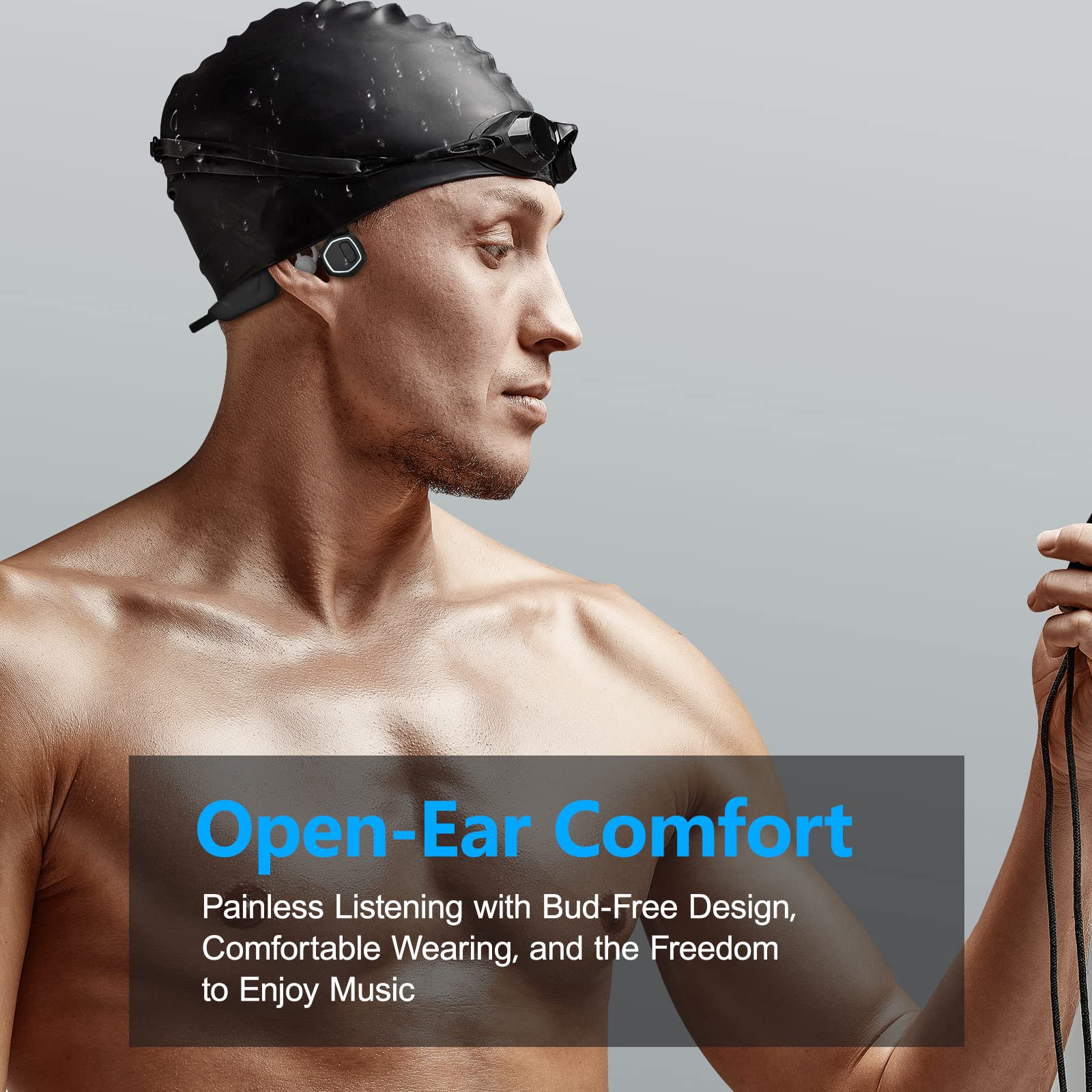 Foto 3 pulgar | Auriculares de Natación Vicfiud Bone Conduction Impermeables - Venta Internacional