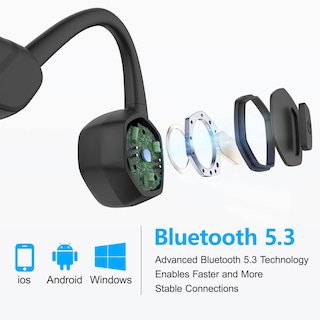 Foto 6 | Auriculares de Natación Vicfiud Bone Conduction Impermeables - Venta Internacional