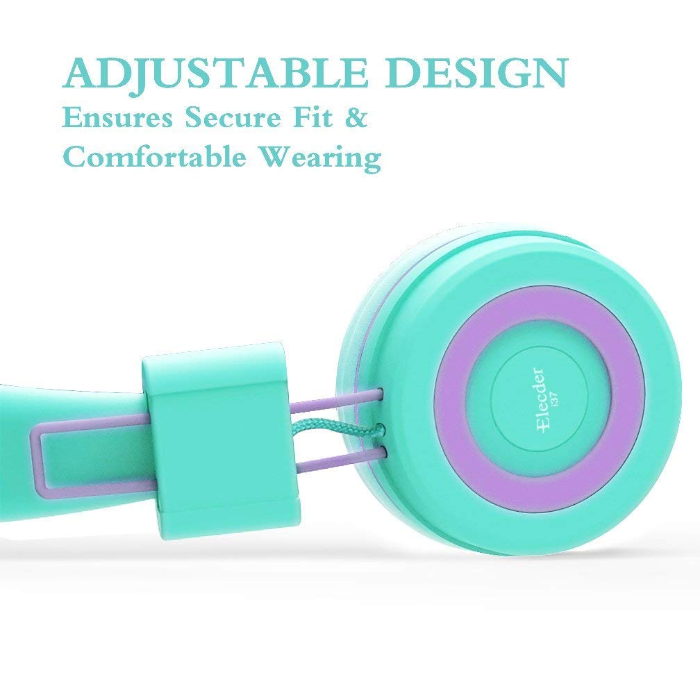 Foto 5 | Auriculares Elecder I37 Verde y Morado para Niños - Venta Internacional