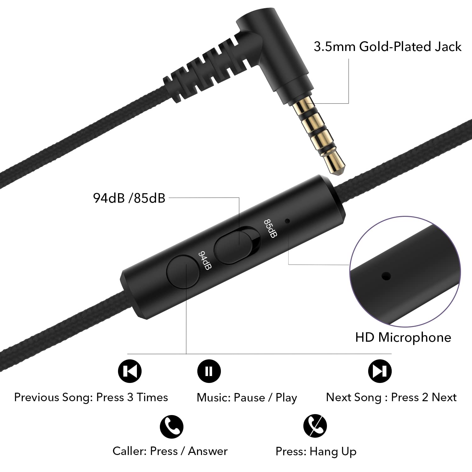 Foto 5 pulgar | Auriculares Rorsou K5 Kids con Micrófono y Limitador de Volumen - Venta Internacional