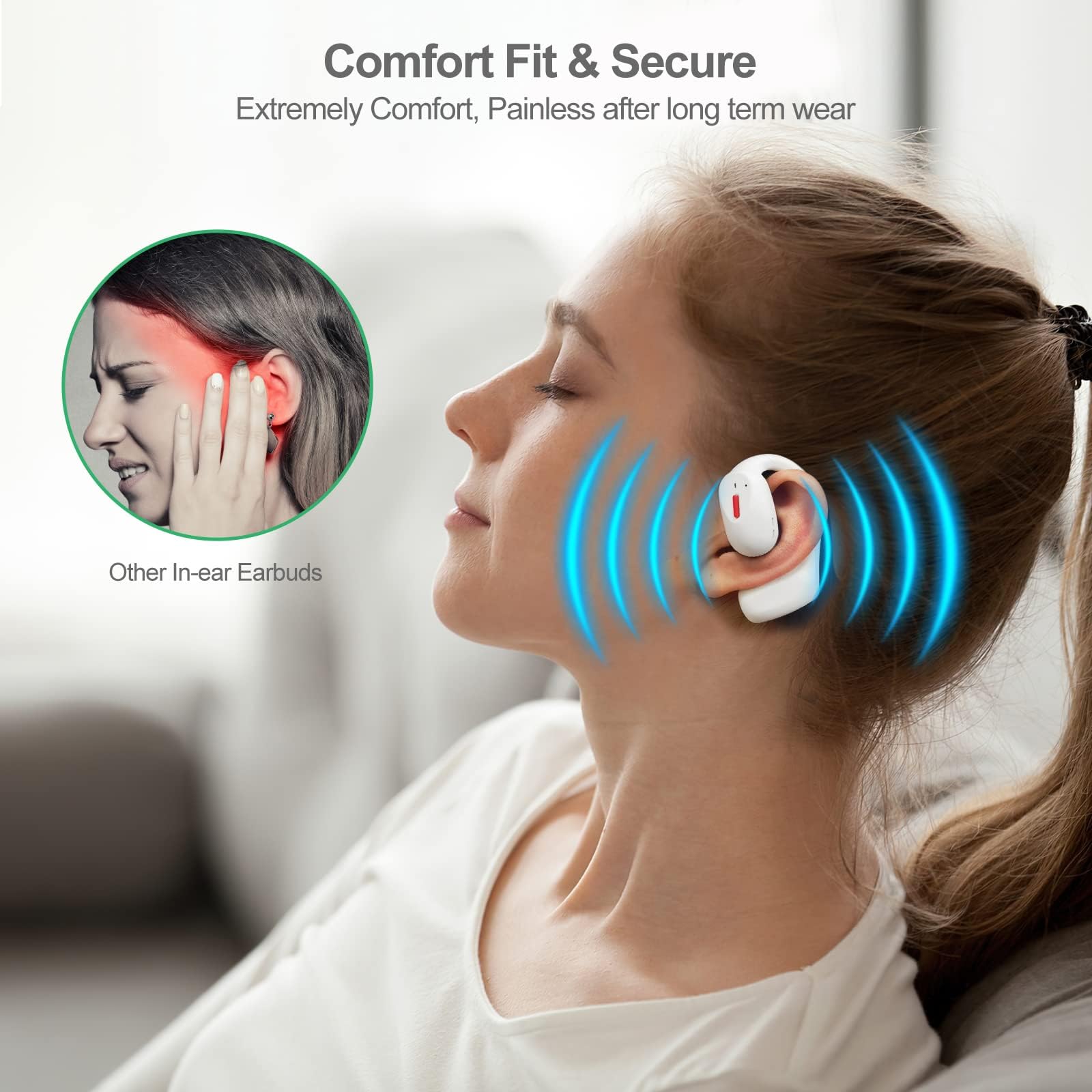 Foto 5 pulgar | Auriculares Inalámbricos Qaekie Bluetooth 5.3 40 h - Venta Internacional