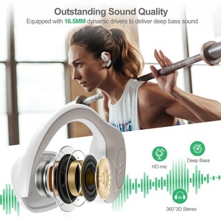 Foto 5 | Auriculares Inalámbricos Qaekie Bluetooth 5.3 40 h - Venta Internacional
