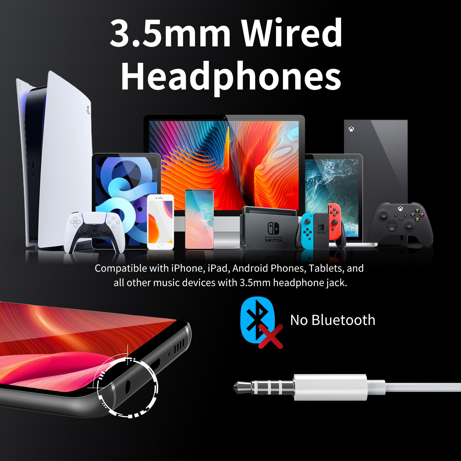 Foto 6 pulgar | Auriculares Con Cable Kimwood Con Micrófono Hifi Stereo Clear - Venta Internacional.