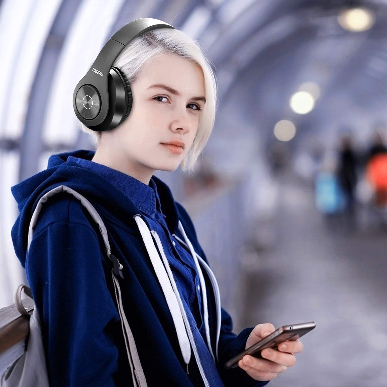 Foto 4 pulgar | Auriculares Bluetooth Tuinyo Tp19 Para Colocar Sobre Las Orejas, 40 Horas De Reproducción - Venta Internacional.