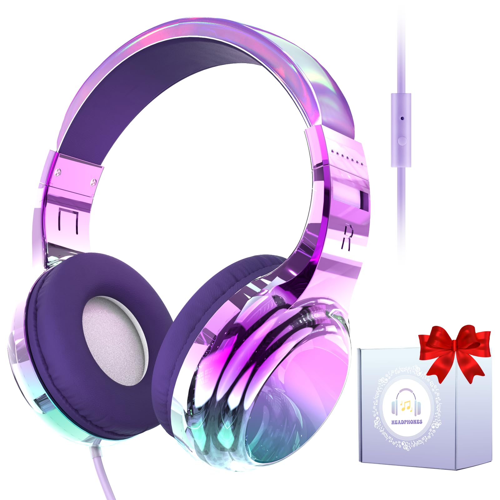 Foto 1 | Auriculares Qearfun con Micrófono y Conector de 3,5 mm - Venta Internacional