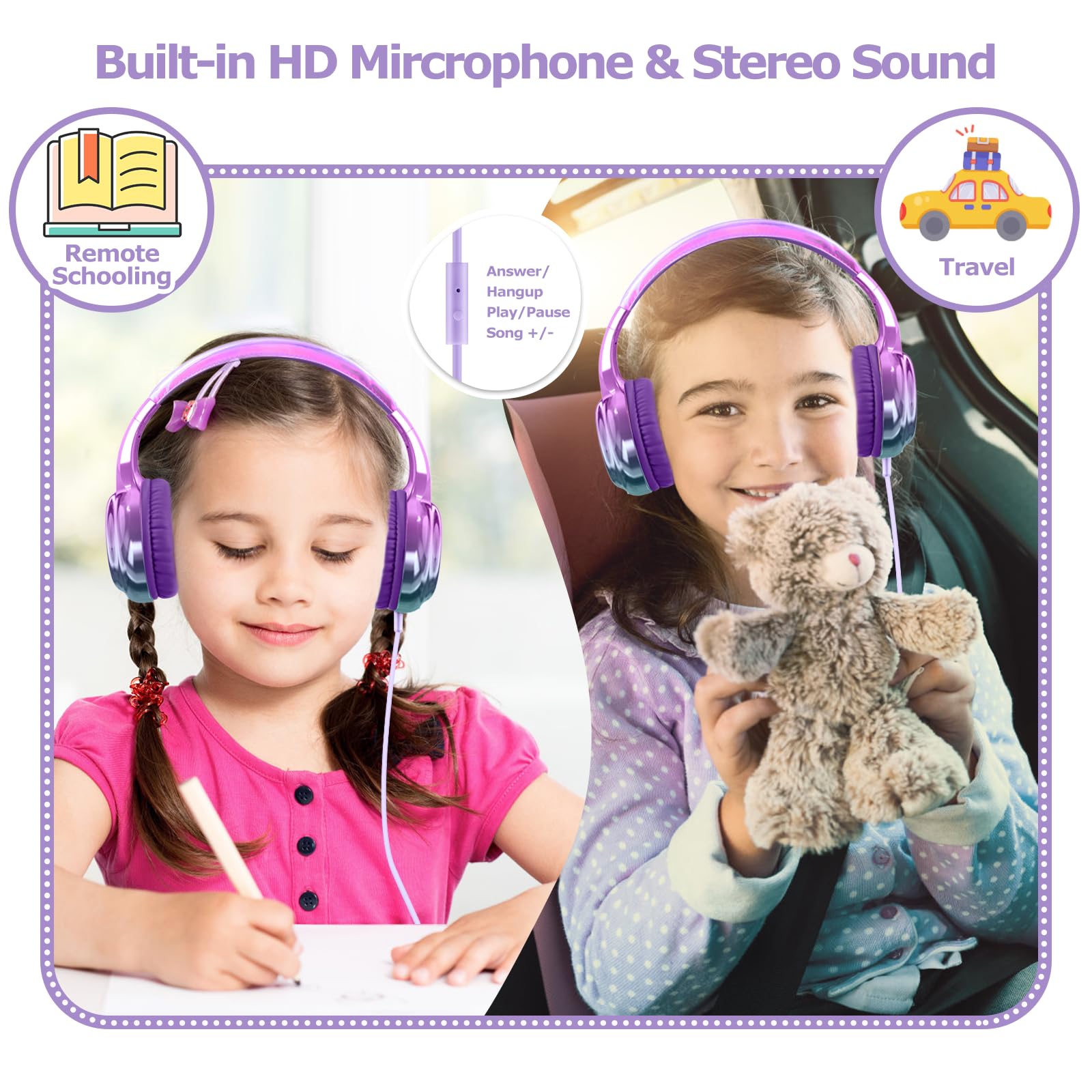 Foto 3 pulgar | Auriculares Qearfun con Micrófono y Conector de 3,5 mm - Venta Internacional