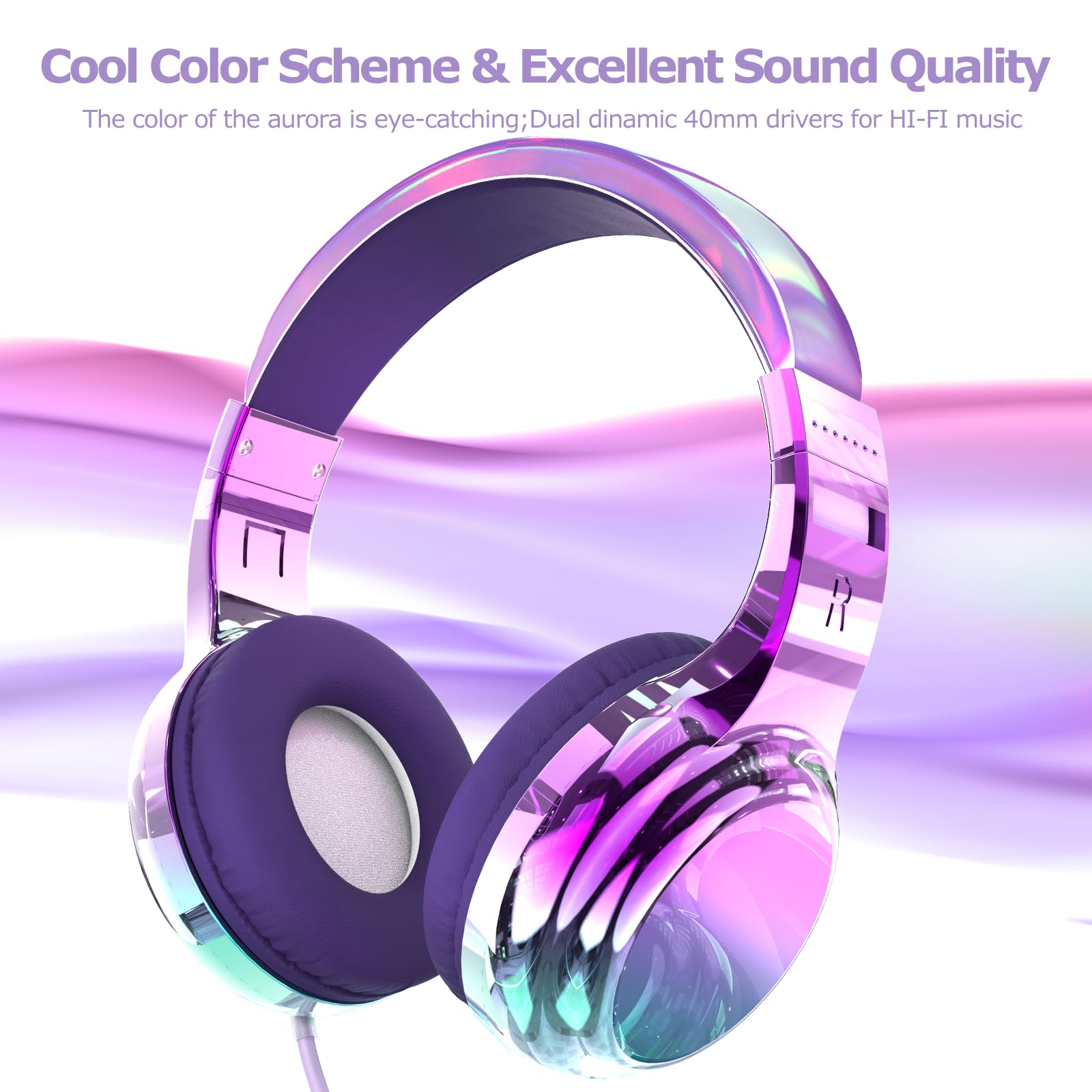 Foto 3 | Auriculares Qearfun con Micrófono y Conector de 3,5 mm - Venta Internacional