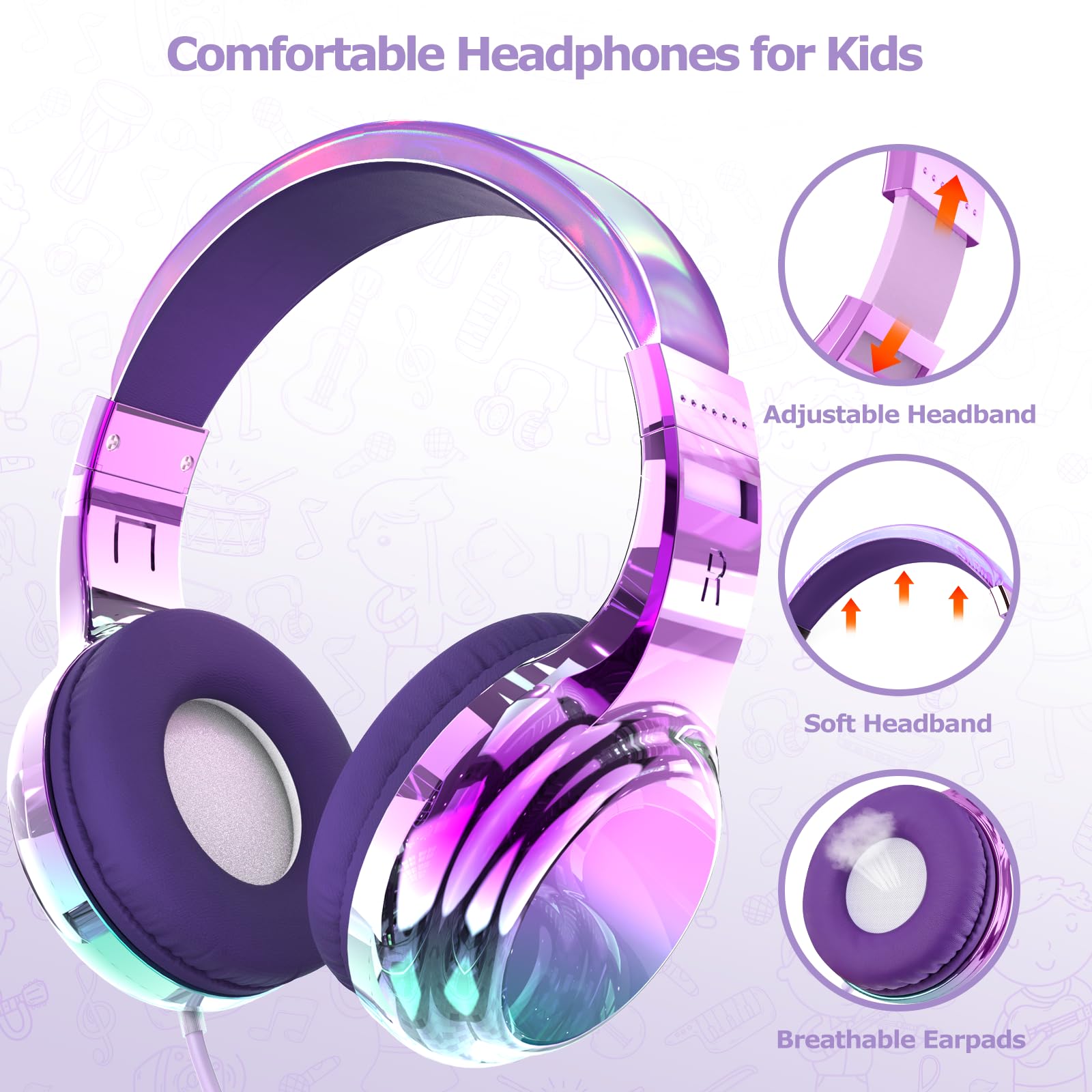 Foto 5 pulgar | Auriculares Qearfun con Micrófono y Conector de 3,5 mm - Venta Internacional