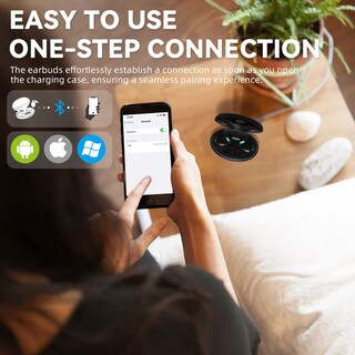 Foto 5 | Audífonos True Wireless Mudtun Negros con Bluetooth-Venta Internacional