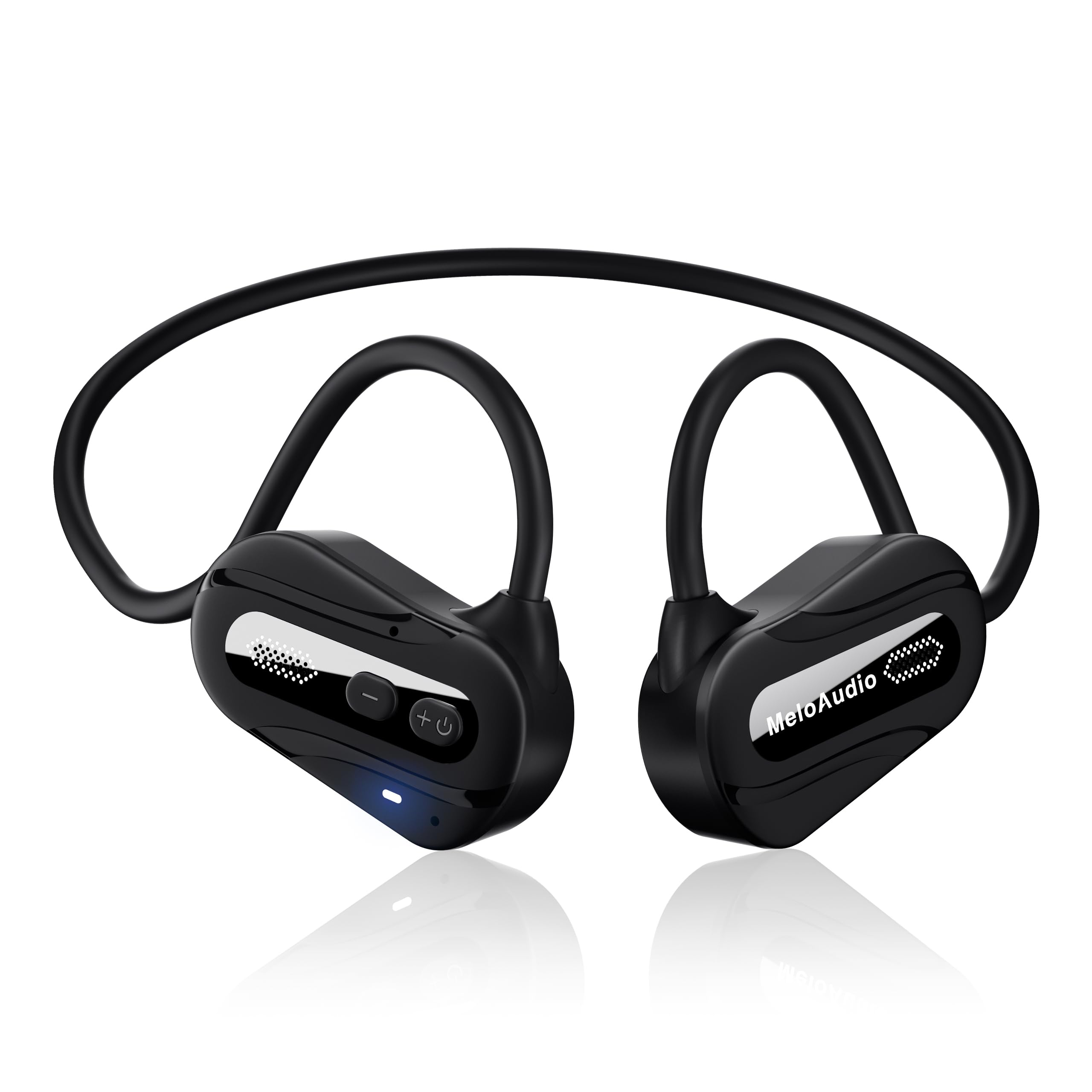Audífonos Deportivos Meloaudio Negros con Bluetooth-Venta Internacional