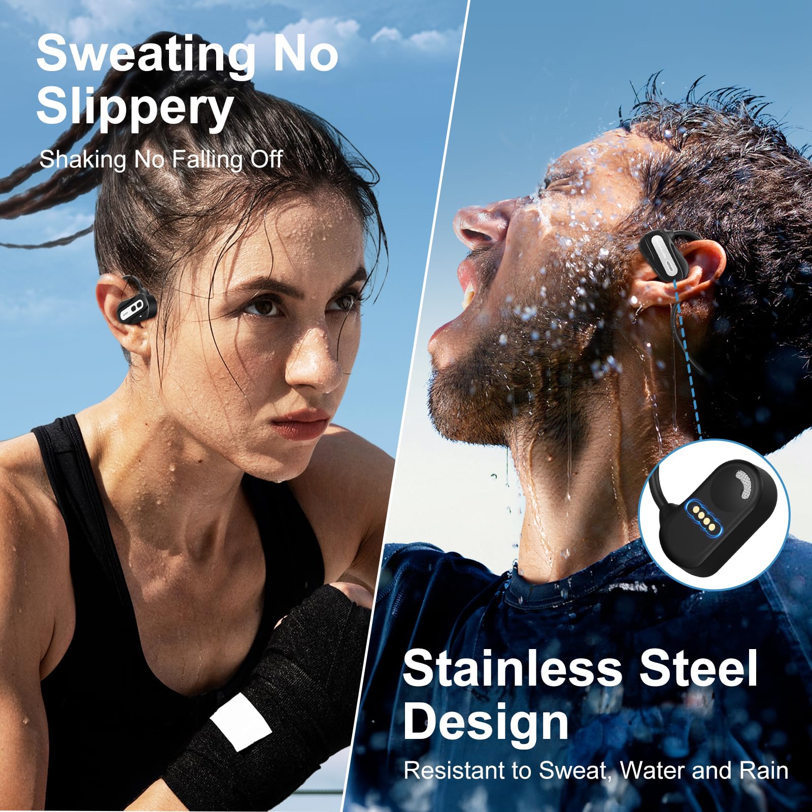 Foto 3 pulgar | Audífonos Deportivos Meloaudio Negros con Bluetooth-Venta Internacional