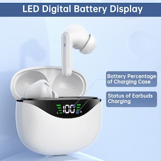 Foto 3 | Audífonos True Wireless Blancos con Bluetooth-Venta Internacional