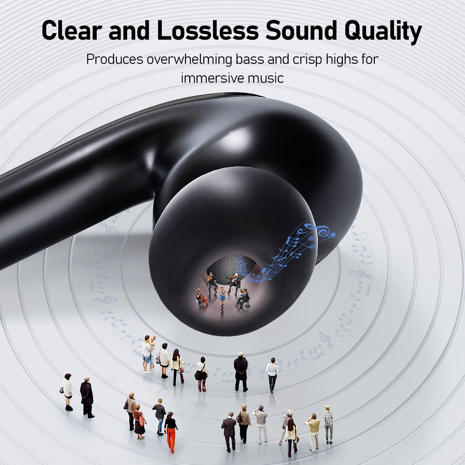 Foto 4 pulgar | Auriculares Inalámbricos True Calcini Bluetooth 5.3 con Micrófono Ipx5 Wate - Venta Internacional