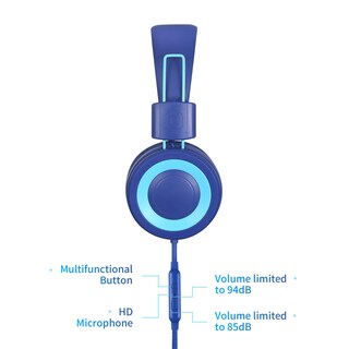 Foto 3 | Auriculares Estéreo para Niños Powmee P10 con Micrófono Ajustable con Volumen B - Venta Internacional