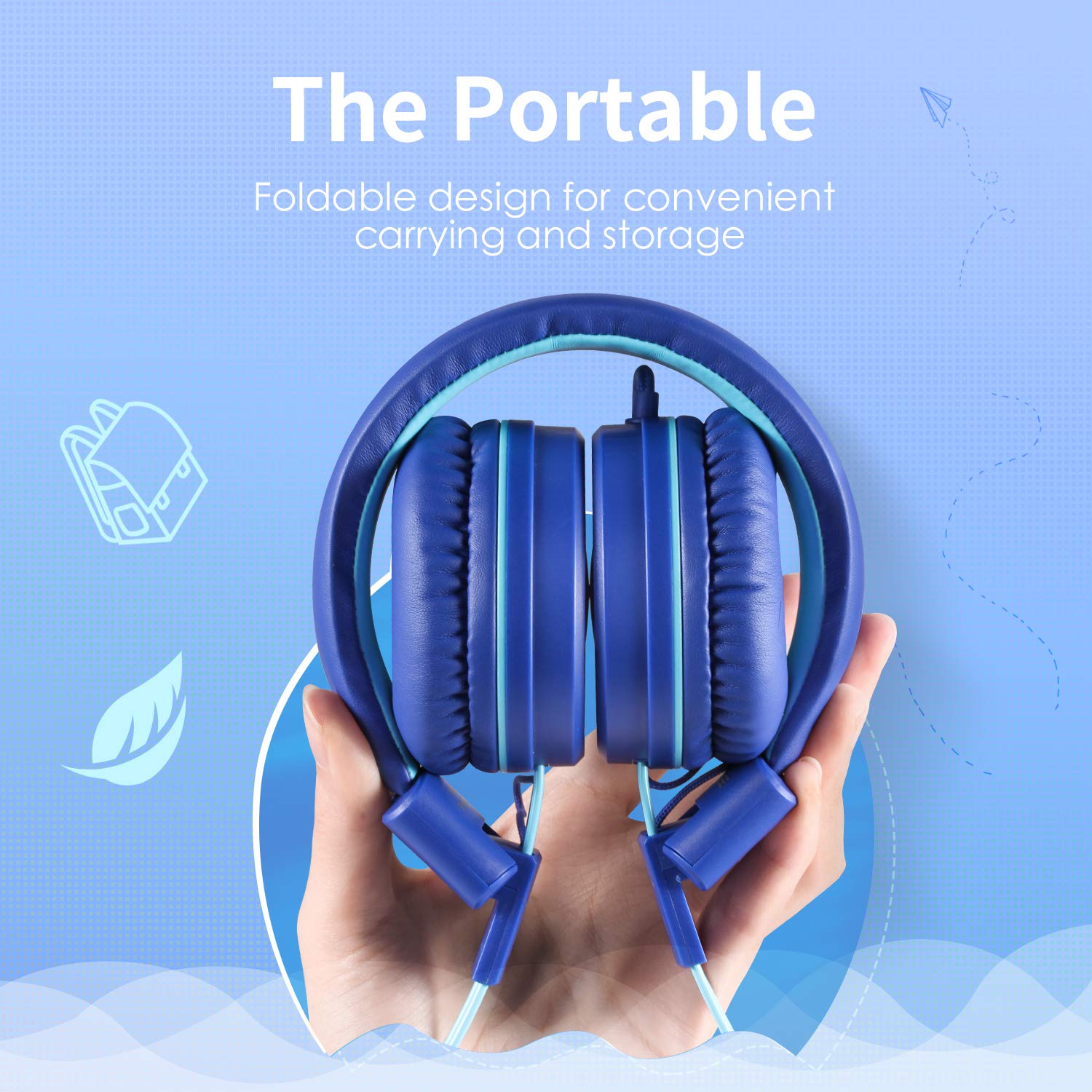 Foto 5 pulgar | Auriculares Estéreo para Niños Powmee P10 con Micrófono Ajustable con Volumen B - Venta Internacional