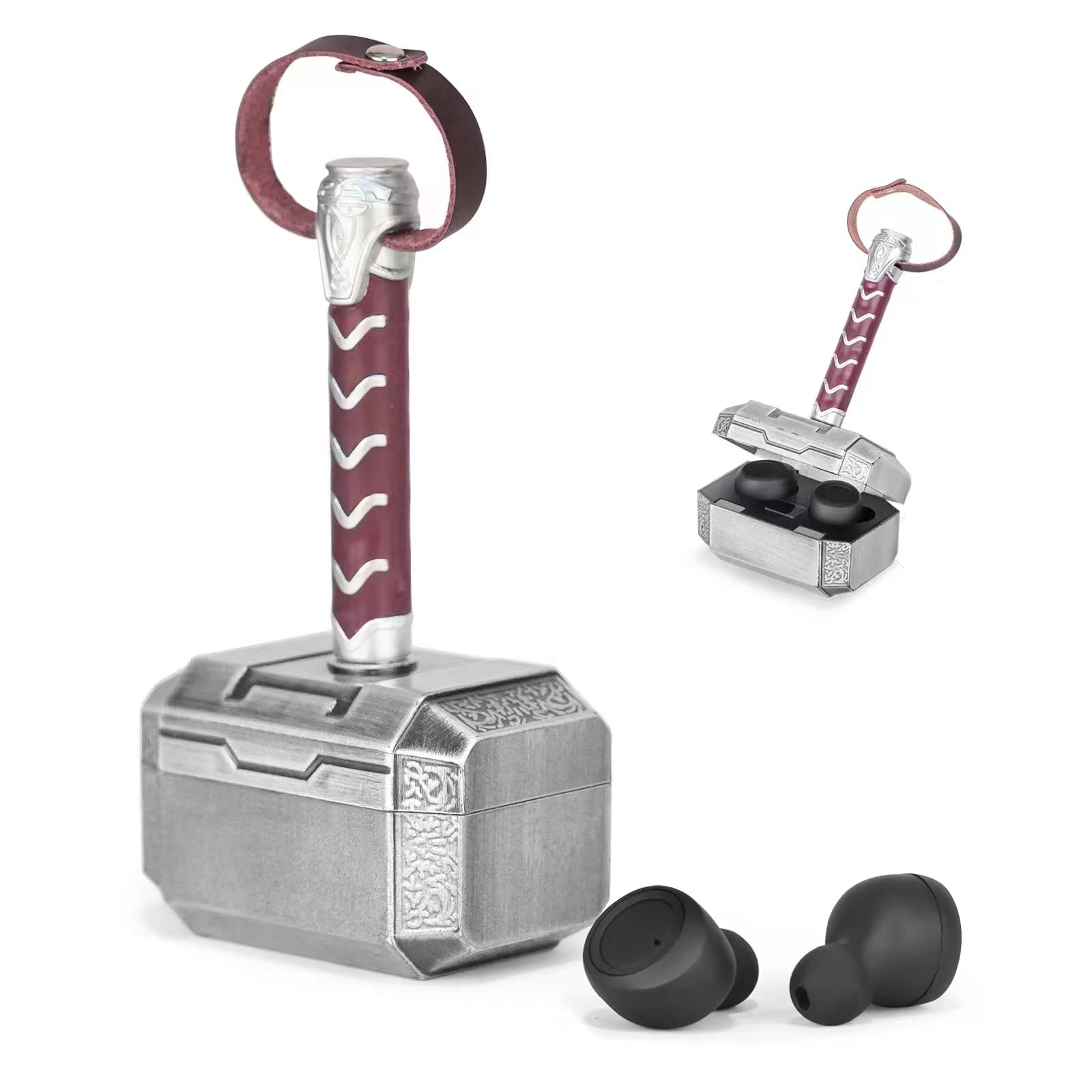 Auriculares Inalámbricos Yatladis Thor Hammer Funda de Carga Bluetooth - Venta Internacional