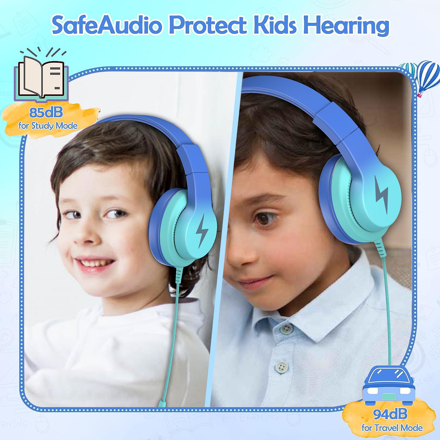 Foto 3 pulgar | Auriculares Candy Bila Kids Over Ear con Micrófono - Venta Internacional