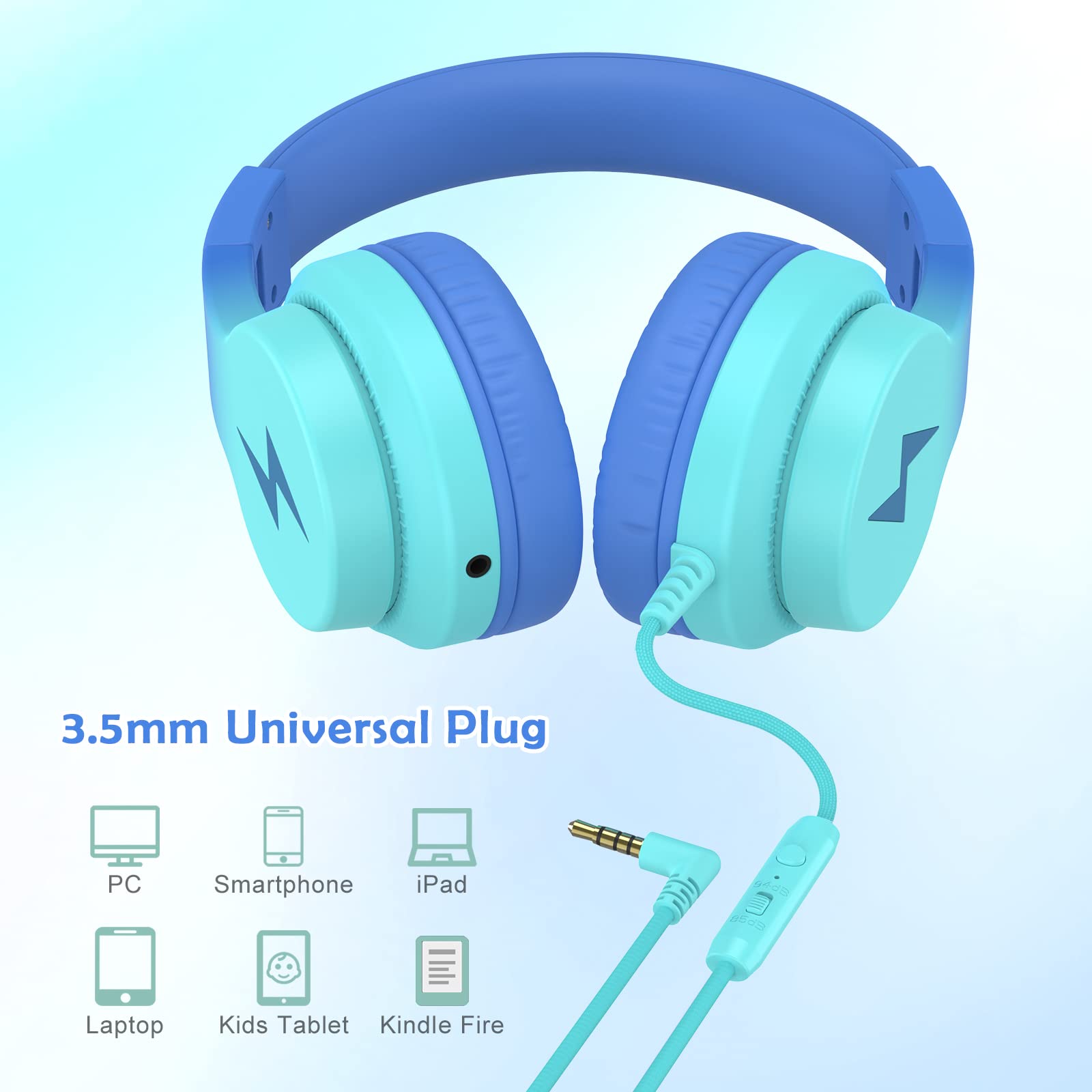 Foto 6 pulgar | Auriculares Candy Bila Kids Over Ear con Micrófono - Venta Internacional