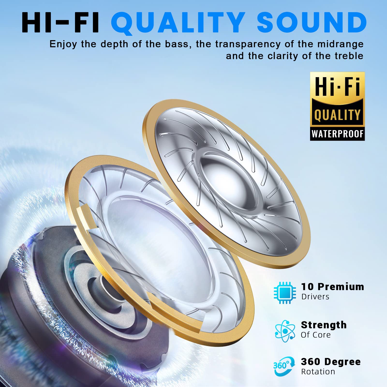 Foto 6 pulgar | Auriculares de Conducción Ósea Mudtun Bluetooth 5.2 - Venta Internacional