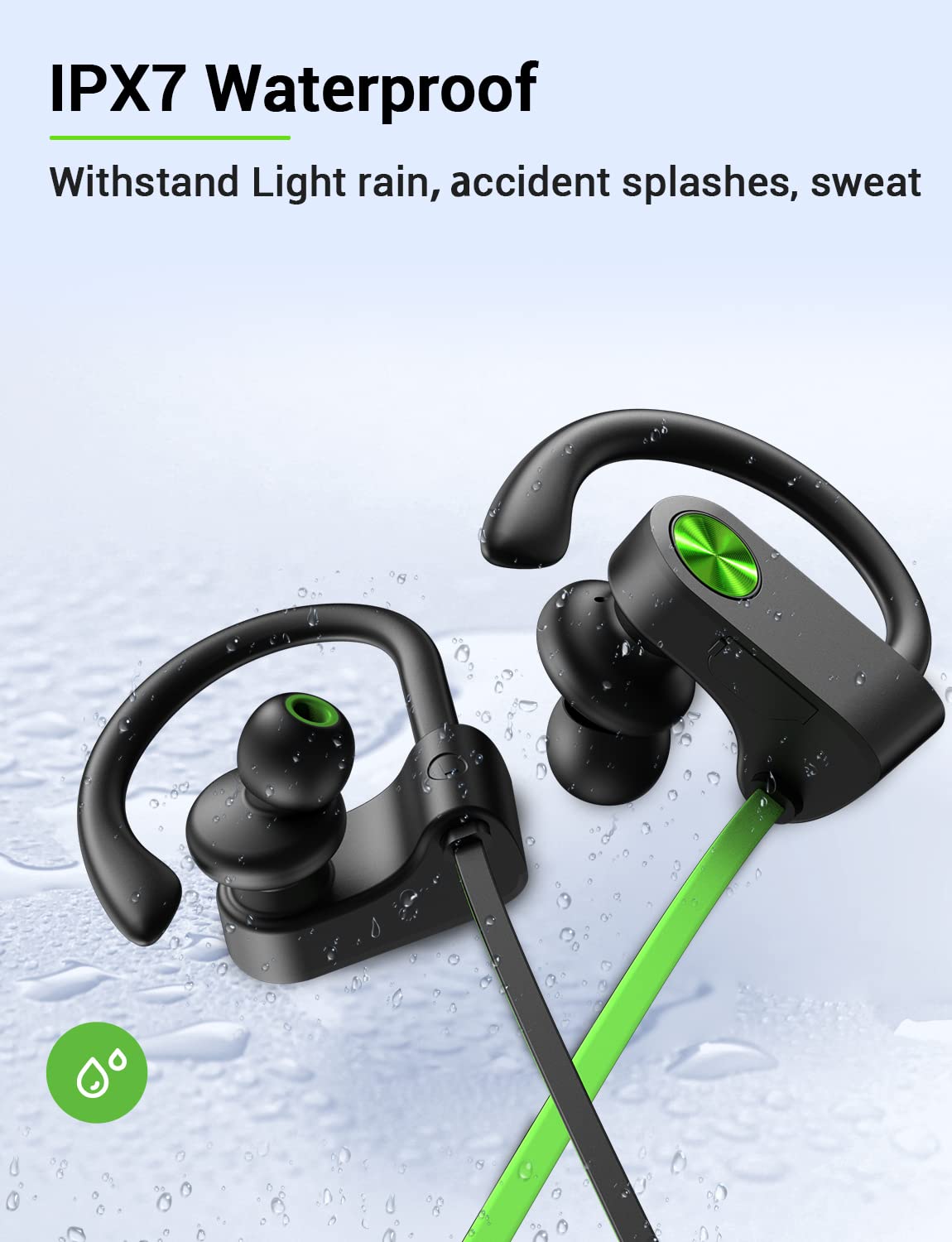 Foto 6 pulgar | Auriculares Bluetooth Stive 5.3 Inalámbricos Deportivos Verde - Venta Internacional