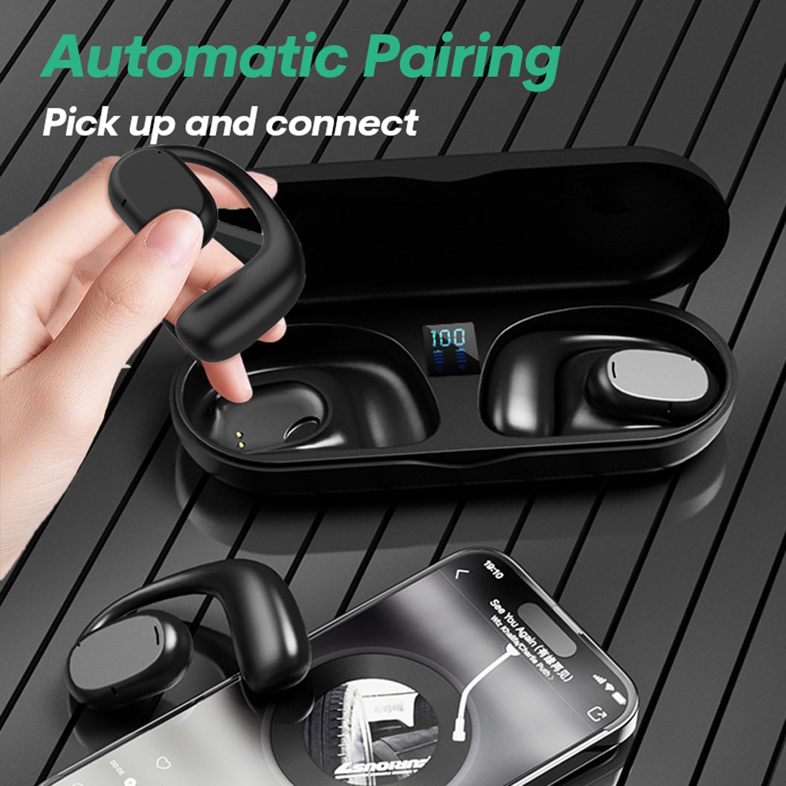 Foto 5 pulgar | Auriculares Abiertos Xmenha Air Bone Conduction Bluetooth 5.2 - Venta Internacional