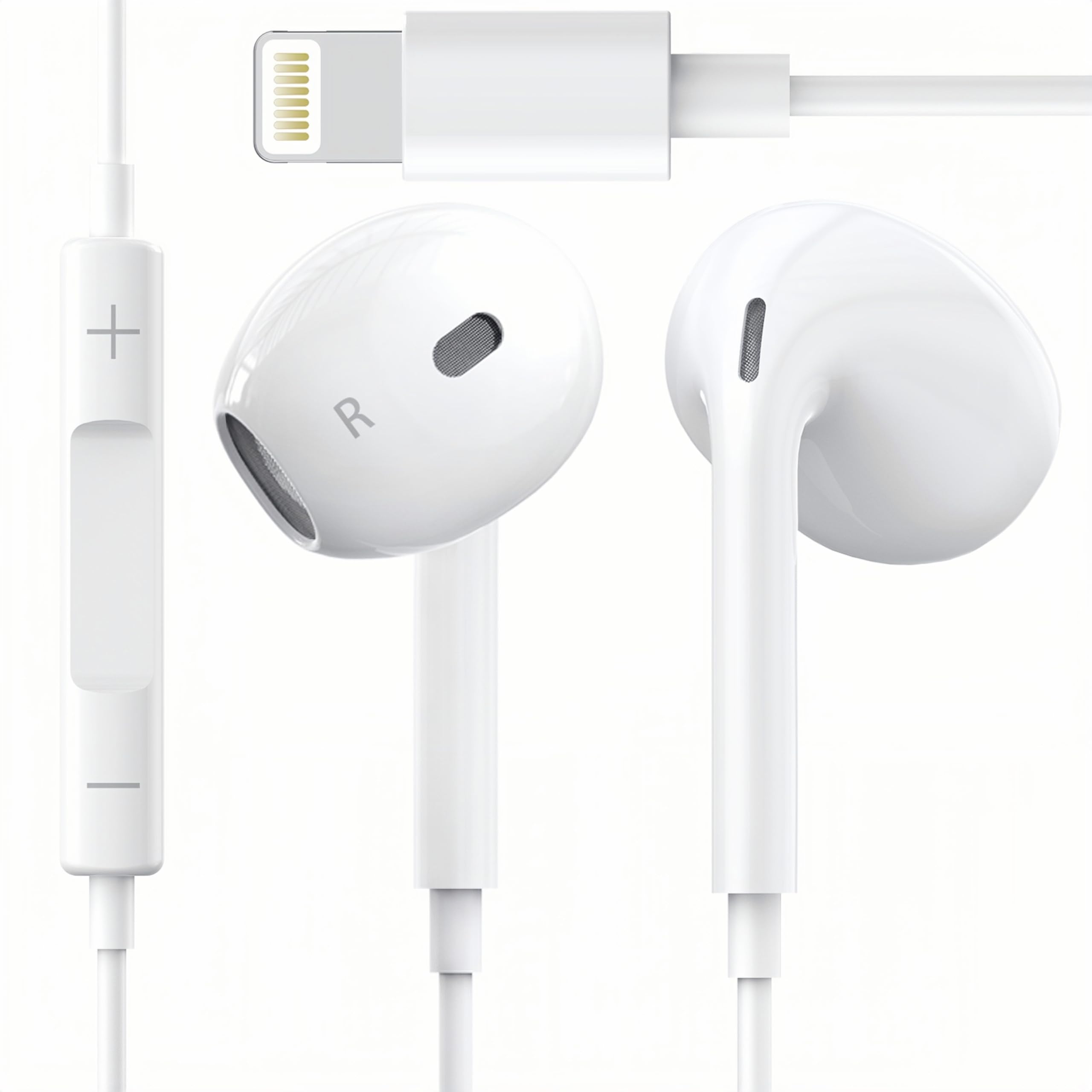 Auriculares con Cable Oceovc-b-1 con Lightning para iPhone Blancos - Venta Internacional