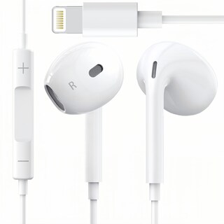 Foto 1 | Auriculares con Cable Oceovc-b-1 con Lightning para iPhone Blancos - Venta Internacional