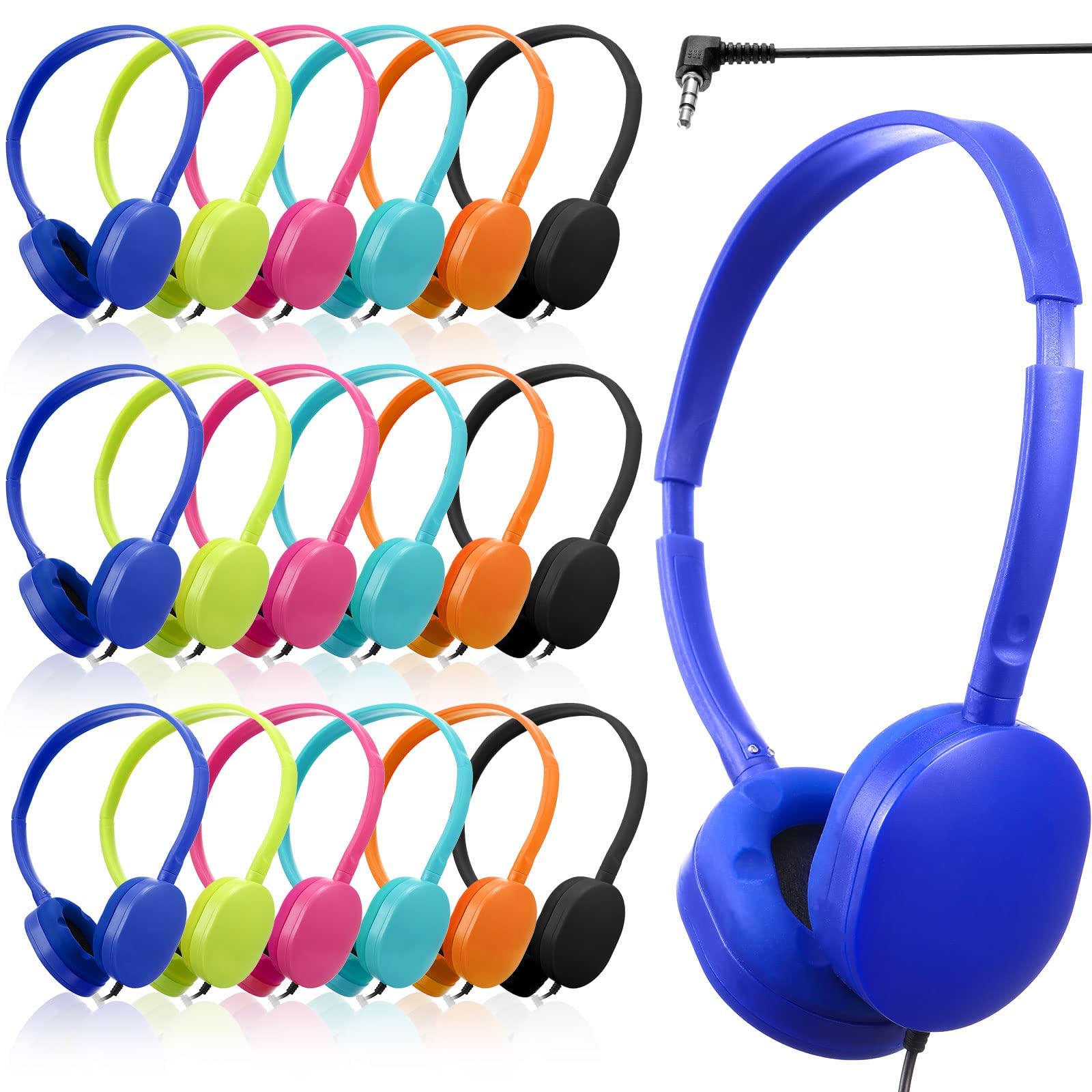 Paquete De 18 Auriculares Bulk Classroom Konohan Para Niños Y Adultos - Venta Internacional.