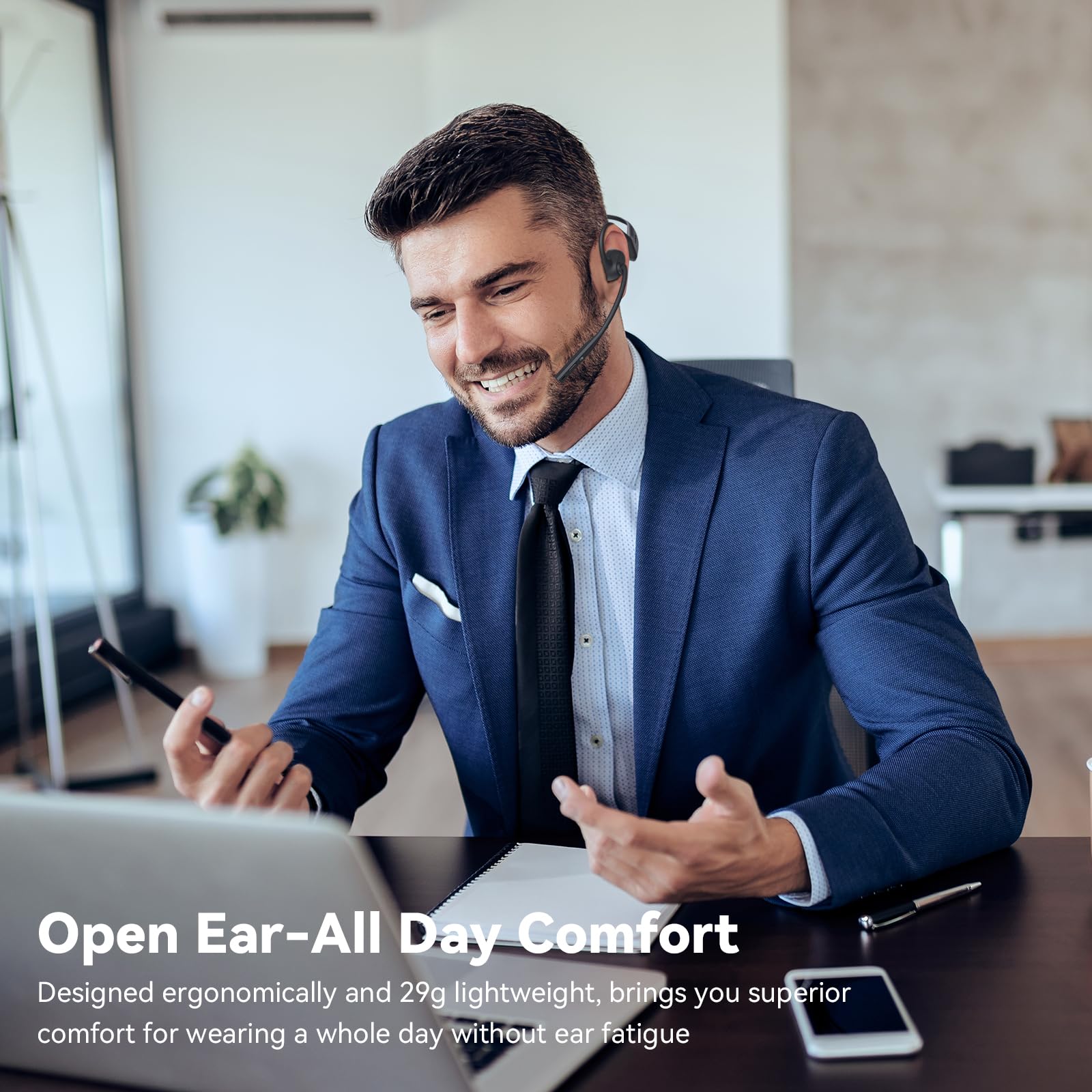 Foto 4 pulgar | Auriculares Abiertos Levn con Micrófono Bluetooth 5.3 Resistentes Al Sudor - Venta Internacional