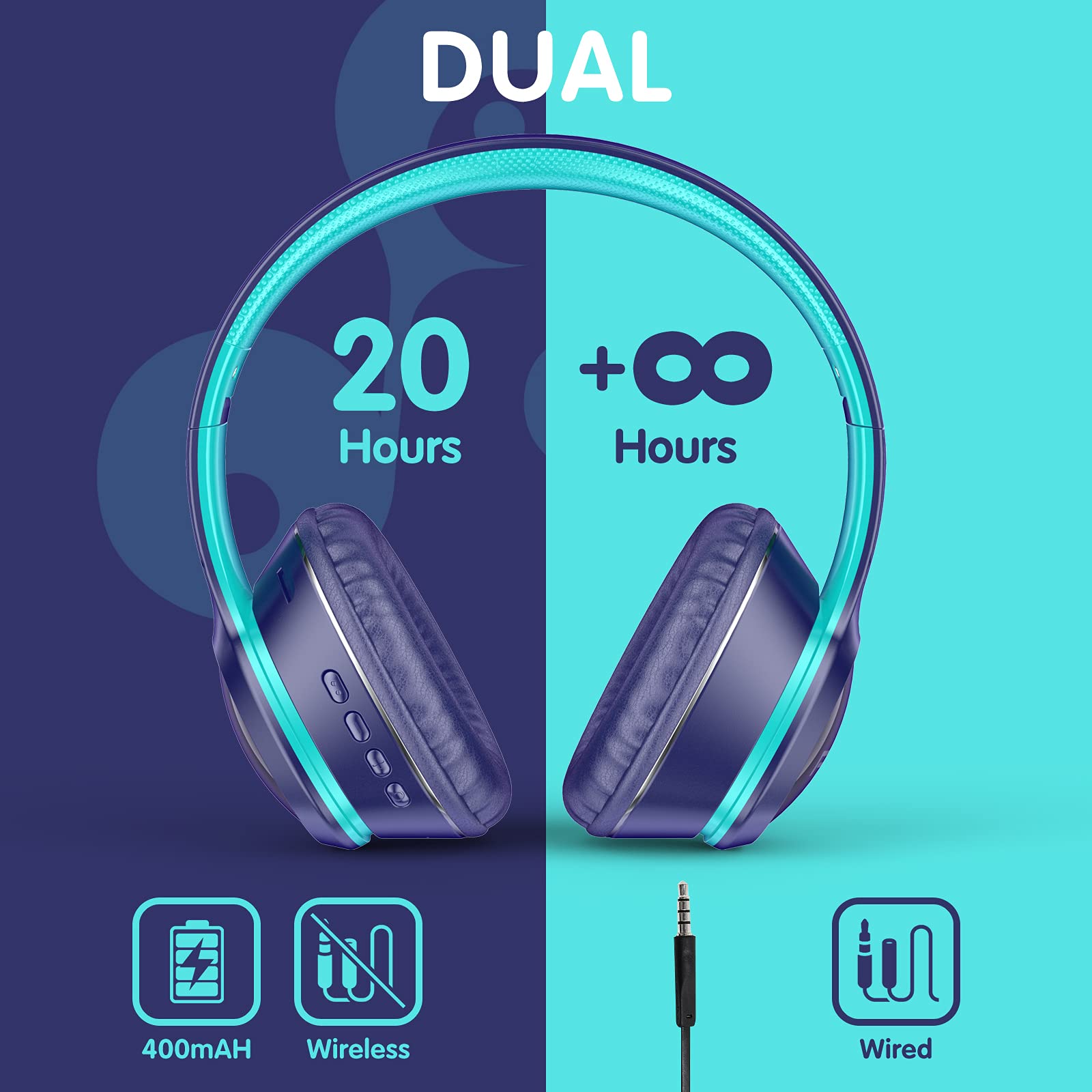 Foto 4 pulgar | Auriculares Inalámbricos Ffz Kids K21 con Micrófono Y Luces Led - Venta Internacional