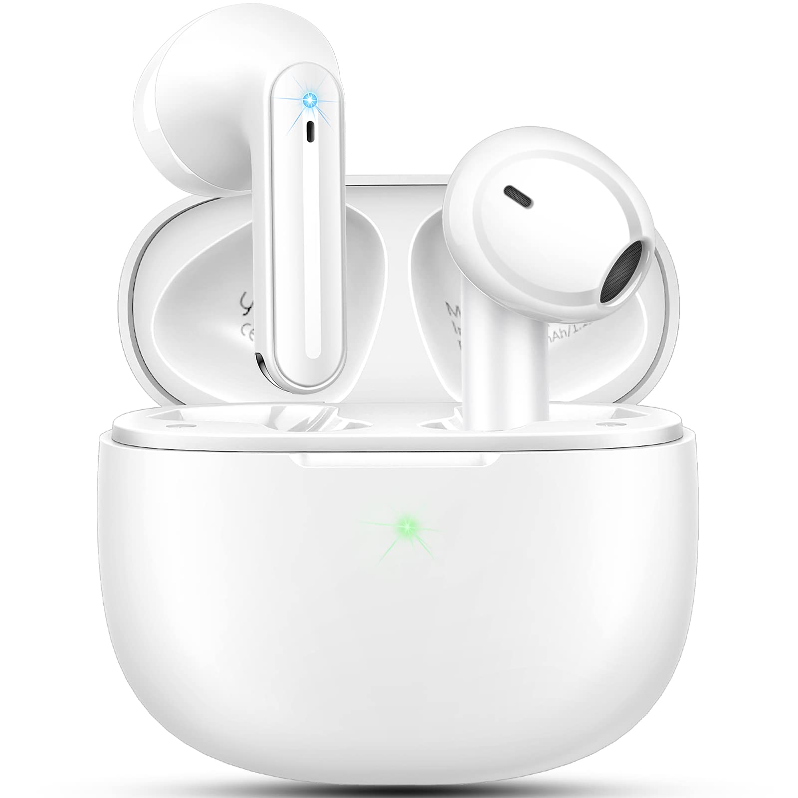 Foto 1 | Auriculares Inalámbricos Yobola T7 Bluetooth 5.3 Hifi Stereo Blancos - Venta Internacional