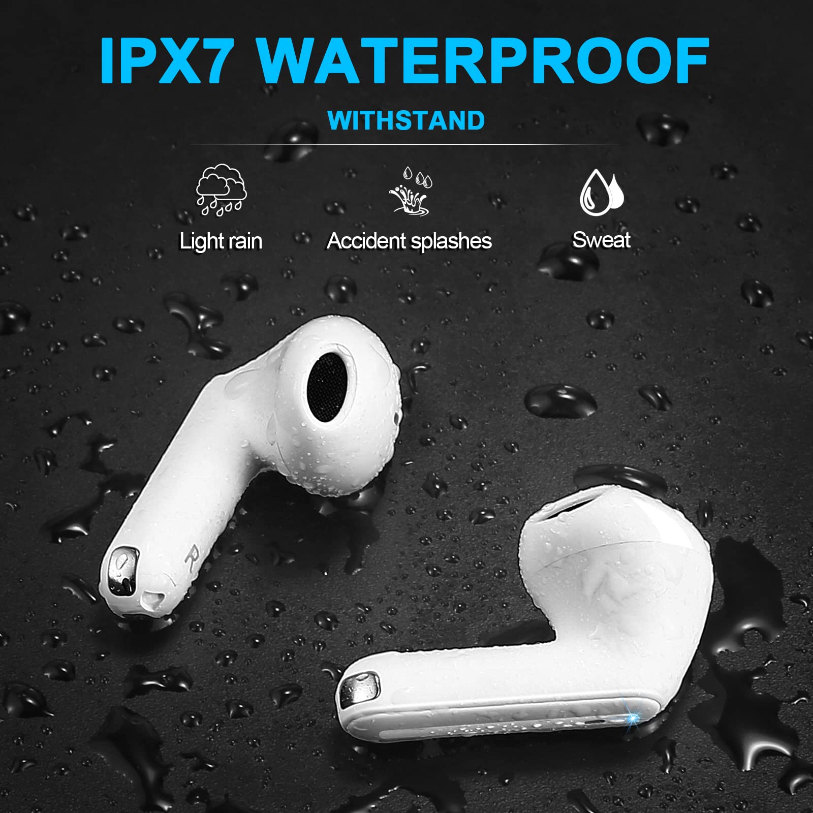 Foto 7 pulgar | Auriculares Inalámbricos Yobola T7 Bluetooth 5.3 Hifi Stereo Blancos - Venta Internacional