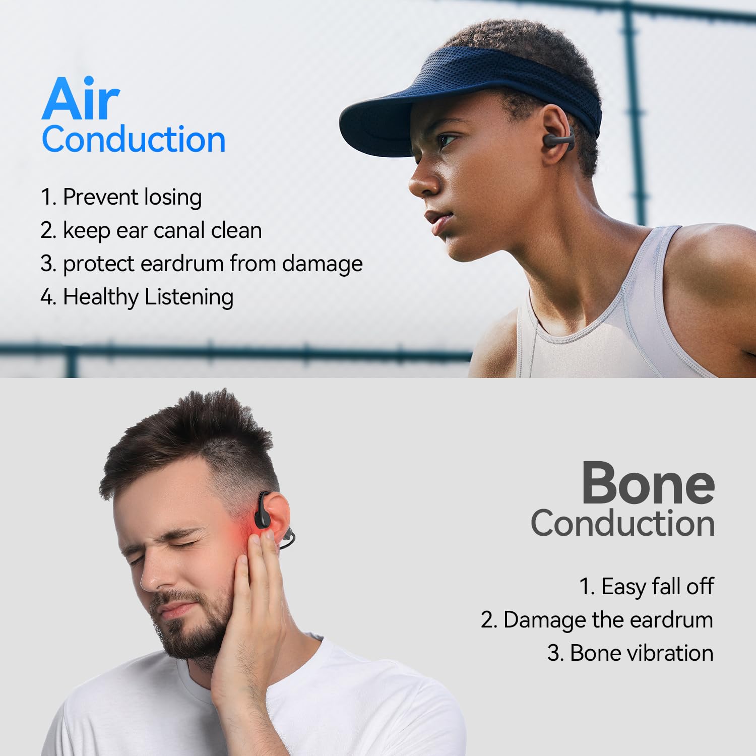 Foto 4 pulgar | Auriculares Inalámbricos Sanag Open Ear Bluetooth 5.3 con Micrófono Negro - Venta Internacional