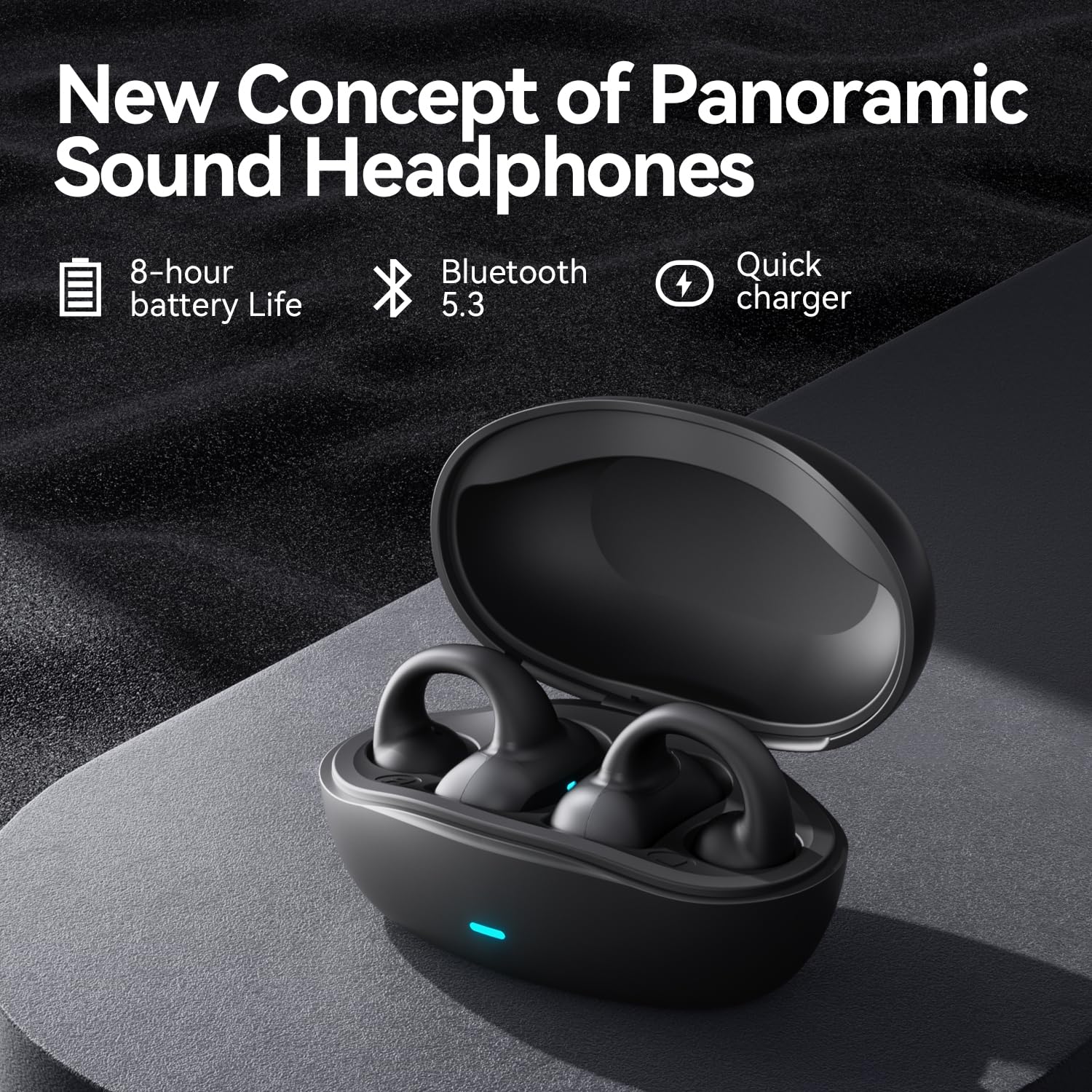 Foto 8 pulgar | Auriculares Inalámbricos Sanag Open Ear Bluetooth 5.3 con Micrófono Negro - Venta Internacional