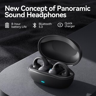 Foto 7 | Auriculares Inalámbricos Sanag Open Ear Bluetooth 5.3 con Micrófono Negro - Venta Internacional