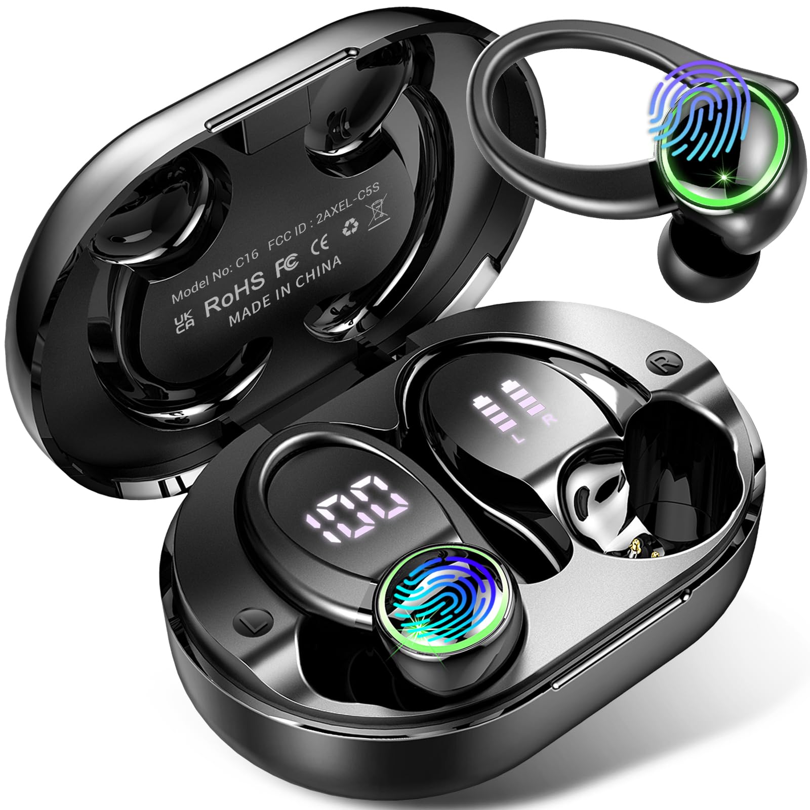 Foto 2 pulgar | Auriculares Inalámbricos Bluetooth 5.3 Auriculares con Cancelación de Ruido Enc - Venta Internacional