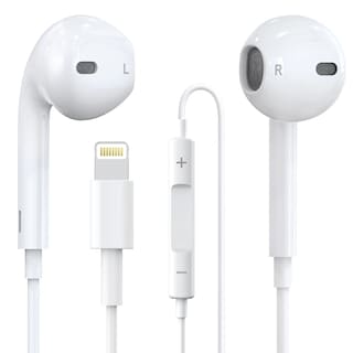 Foto 1 | Auriculares con Cable Oceovc para IPhone con Conector Lightning Blancos - Venta Internacional