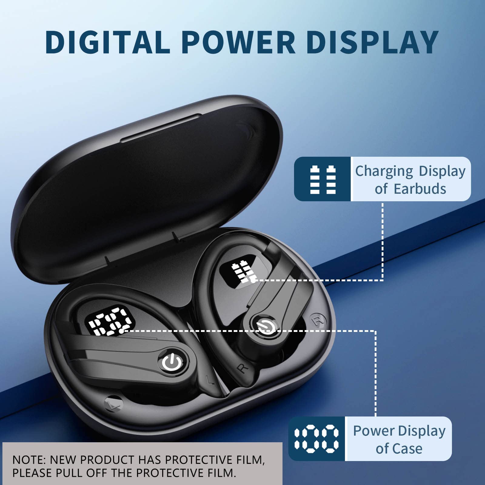Foto 7 pulgar | Auriculares Inalámbricos Bluetooth Boytond 200 Horas de Reproducción - Venta Internacional