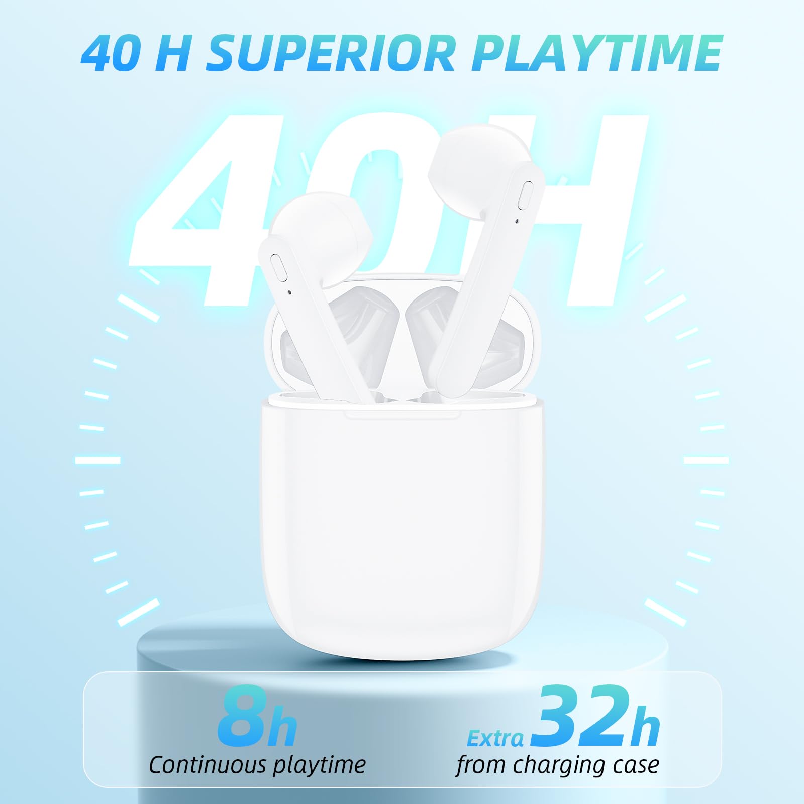 Foto 3 pulgar | Auriculares Inalámbricos BeBen T12 40 h Playtime Bluetooth 5.3 IPX6 - Venta Internacional