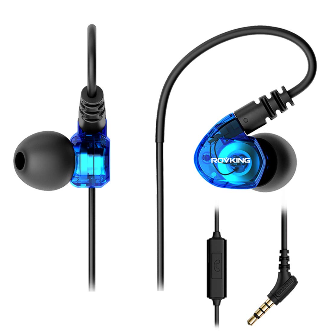Auriculares Rovking G10 Azules a Prueba de Sudor - Venta Internacional
