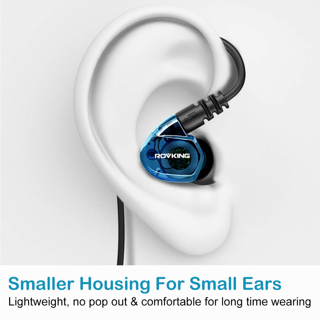 Foto 3 pulgar | Auriculares Rovking G10 Azules a Prueba de Sudor - Venta Internacional