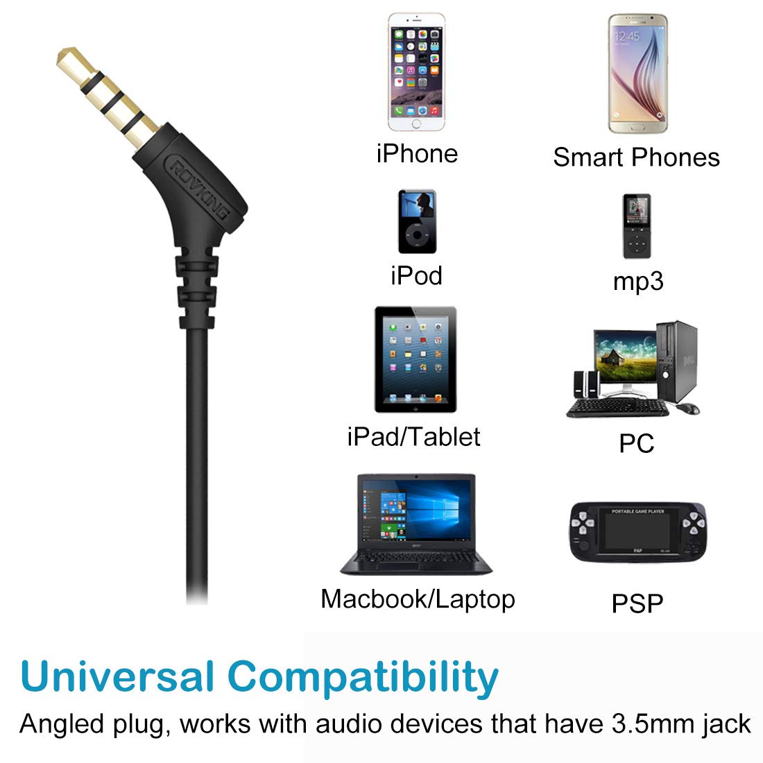 Foto 7 pulgar | Auriculares Rovking G10 Azules a Prueba de Sudor - Venta Internacional