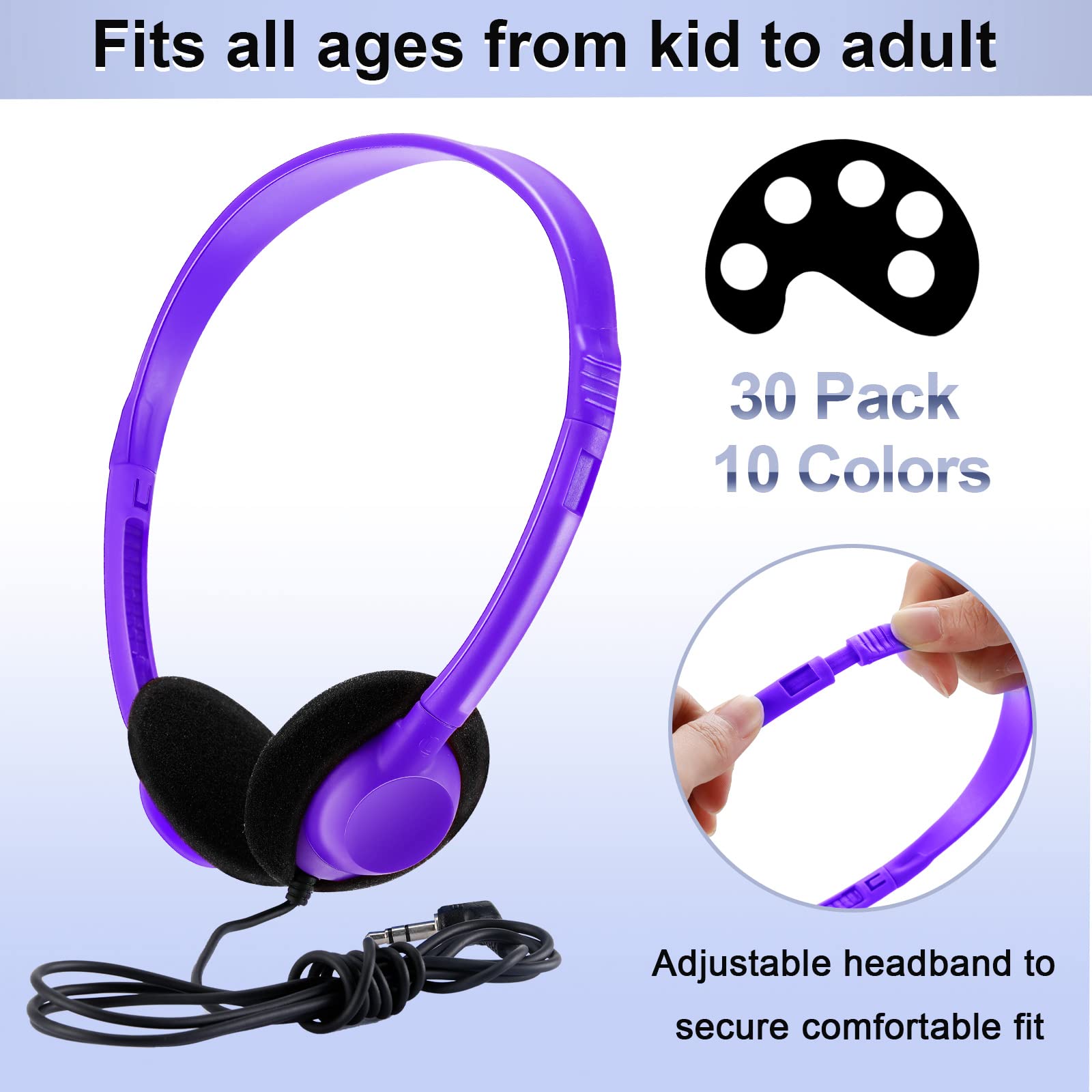 Foto 3 pulgar | Paquete De 30 Auriculares Yunsailing Para Niños Y Estudiantes En El Aula - Venta Internacional.