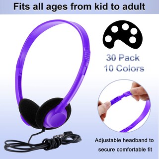 Foto 2 | Paquete De 30 Auriculares Yunsailing Para Niños Y Estudiantes En El Aula - Venta Internacional.