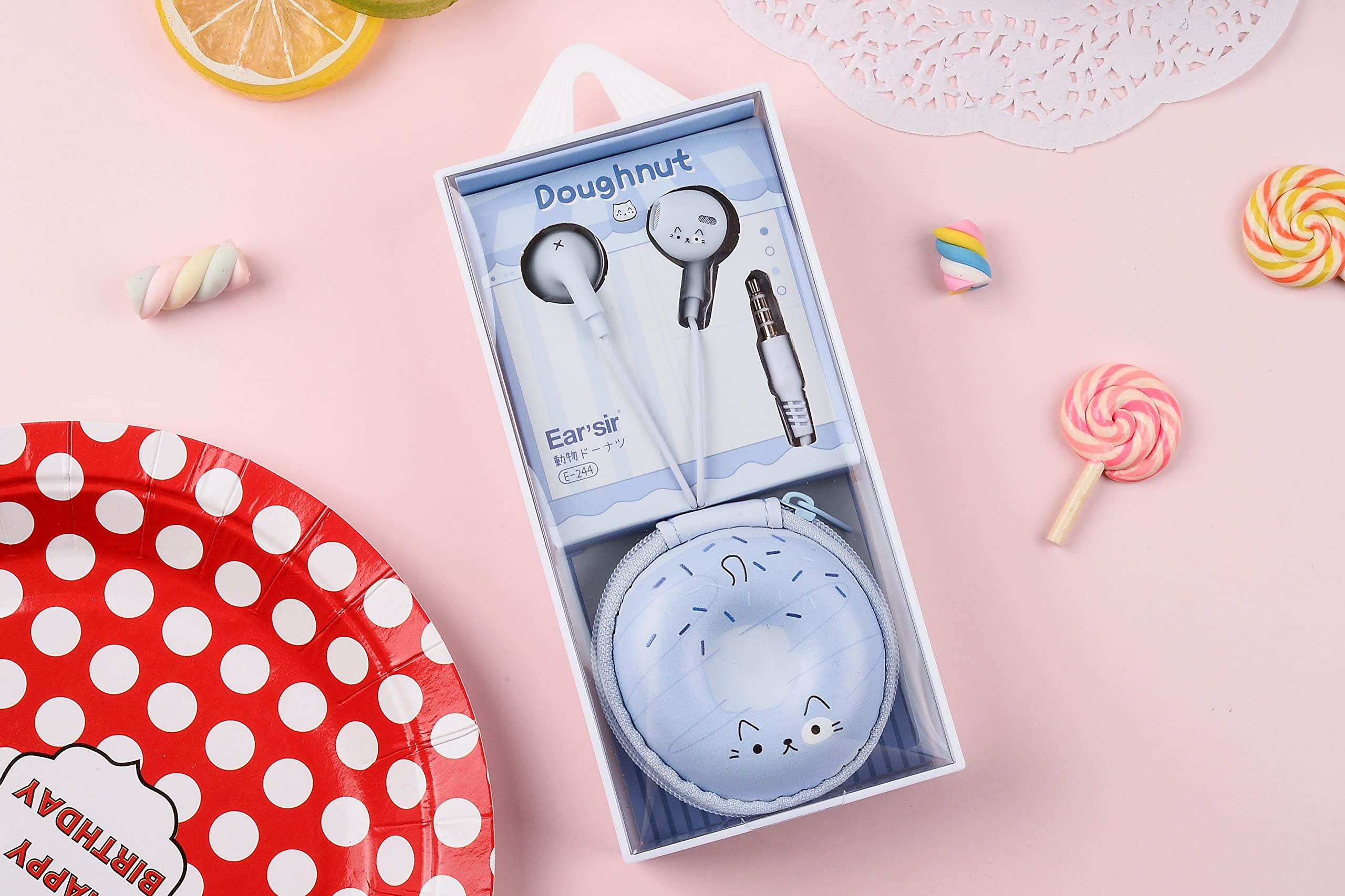 Foto 3 pulgar | Auriculares QearFun Donut Azul para Niños - Venta Internacional