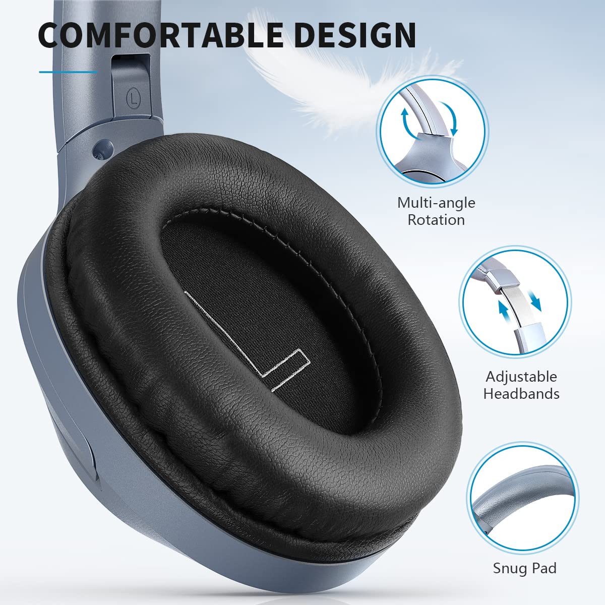 Foto 4 | Auriculares Inalámbricos Bluetooth Ifecco Over-ear con Micrófono - Venta Internacional