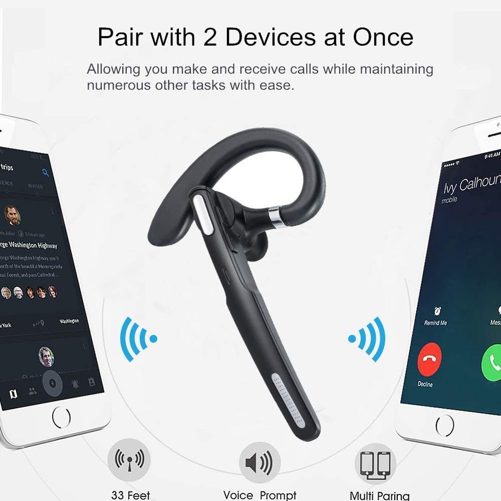 Foto 5 pulgar | Auriculares Bluetooth Icomtofit Inalámbricos V5.0 Negros - Venta Internacional.