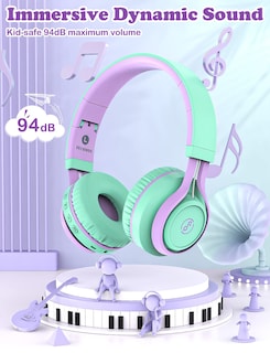 Foto 2 | Audífonos Inalámbricos Fiupia Lilas con Bluetooth 2 Piezas-Venta Internacional