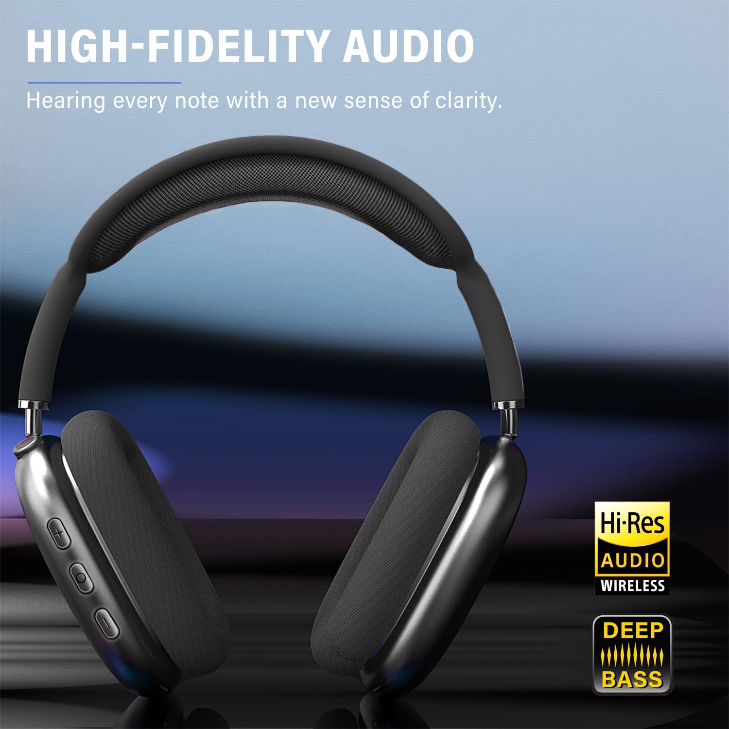 Foto 3 pulgar | Audífonos Inalámbricos Peakfun Negros con Bluetooth-Venta Internacional